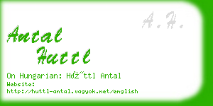 antal huttl business card